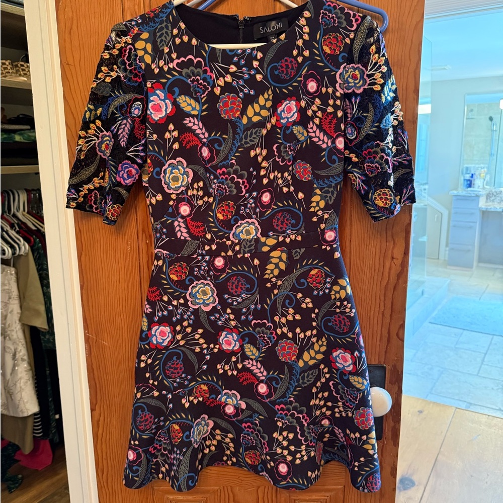 SALONI Mini Dress in Vibrant Floral
